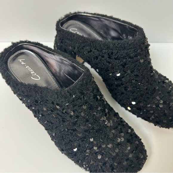 Circus by Sam Edelman Circus NY Orin Sequin mules in black size: 7.5 - Picture 4 of 10